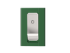 SWISS WALLET ORIGINAL, cardholder with moneyclip, green