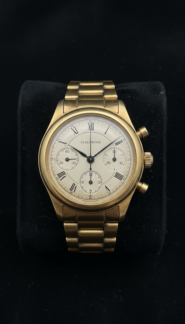Old Gold Classic Hollywood Chronograph