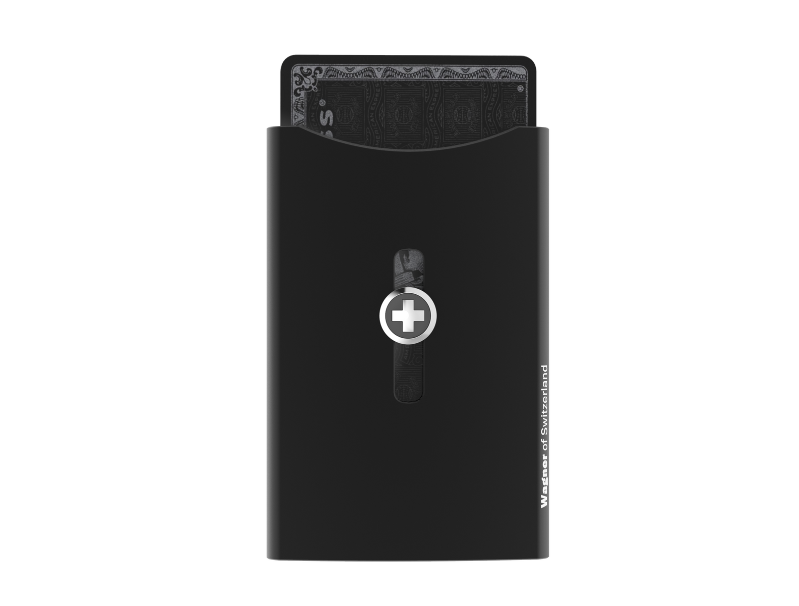 SWISS WALLET ORIGINAL, Cardholder with Money clip, blackx