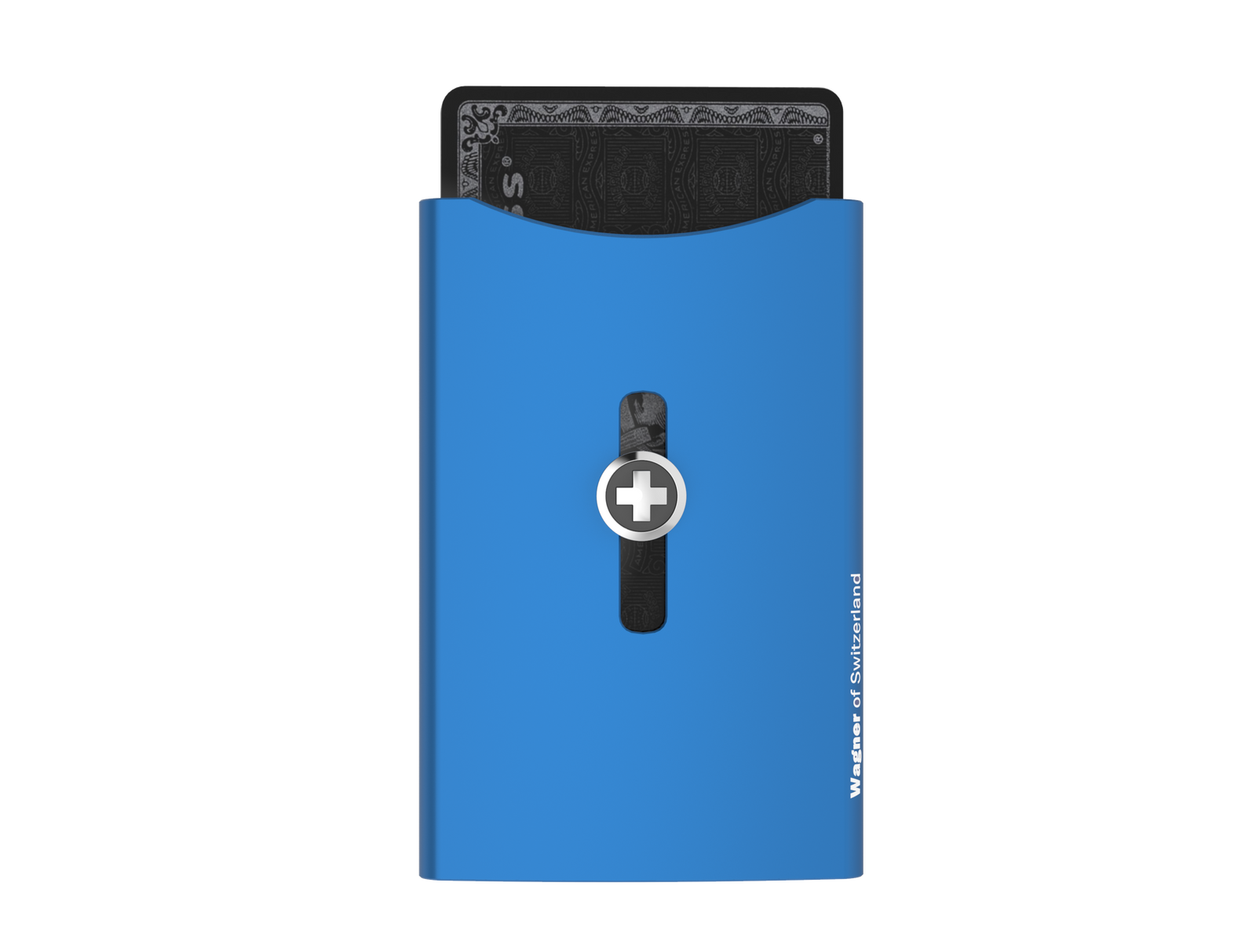 SWISS WALLET ORIGINAL, Cardholder Money clip, blue