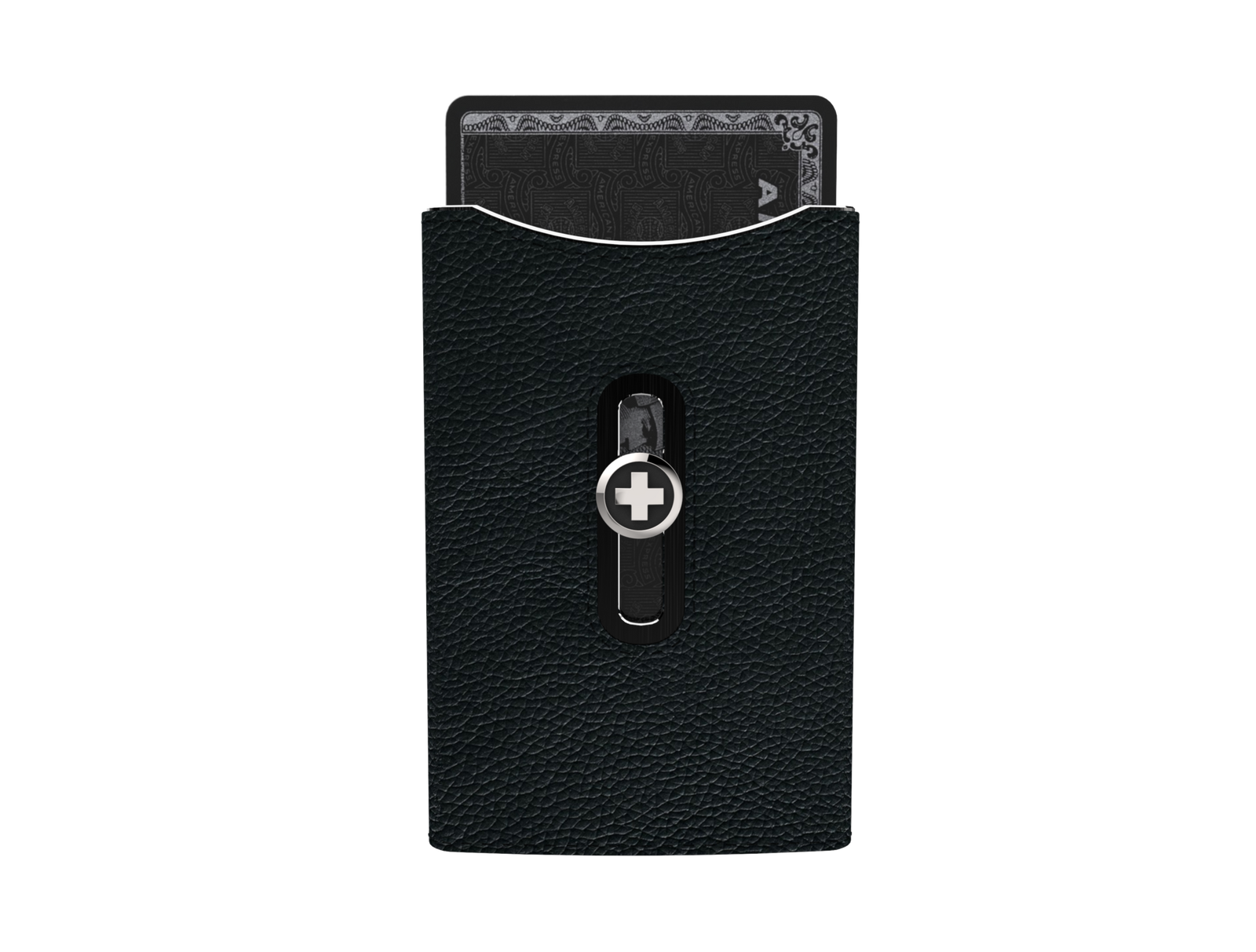 SWISS WALLET SKIN, black on black